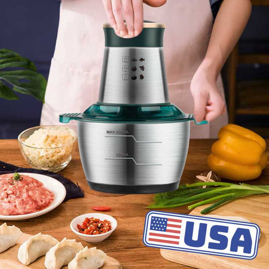 KüchenPro® Picadora Eléctrica Carnes, Verduras y Granos 4 en 1