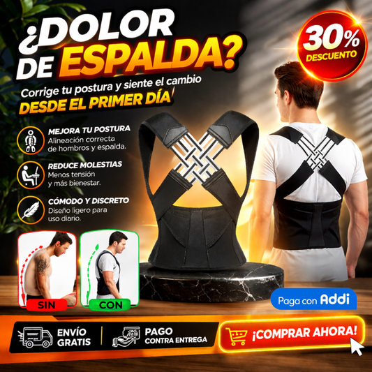 PositionCheck® Corrector De Postura Ortopedico Con Soporte