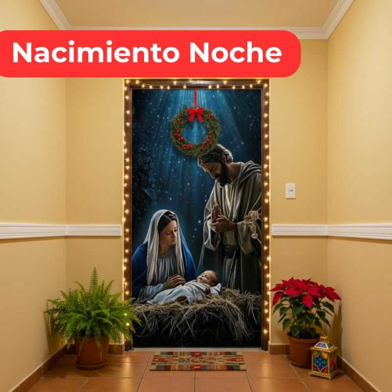 Funda Elástica Navideña para Puertas