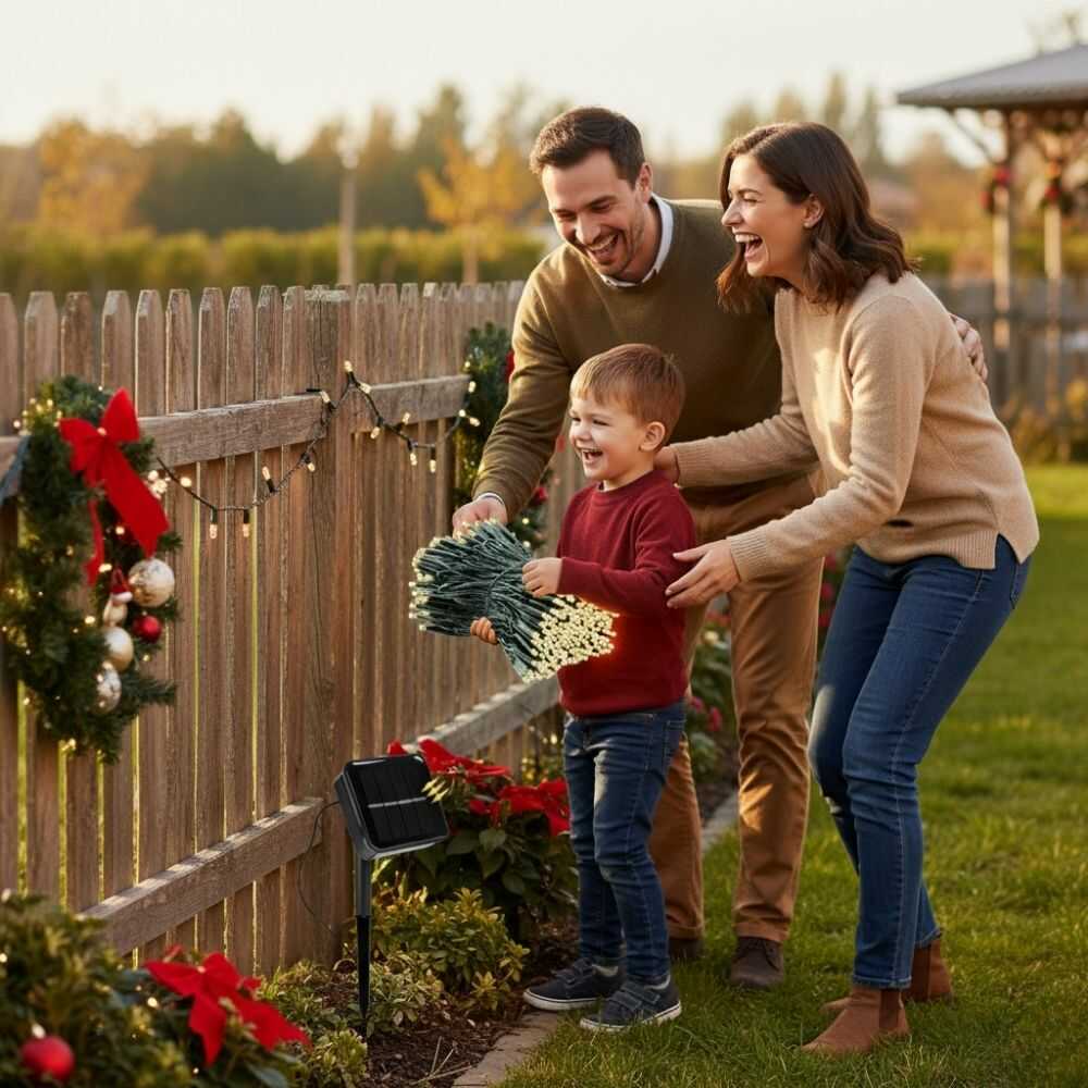 SolarGleam® Luces Navideñas con Energía Solar LED 10 Metros