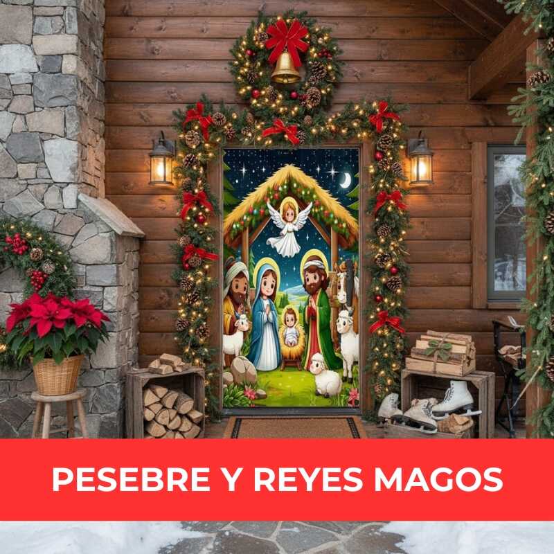 Funda Elástica Navideña para Puertas