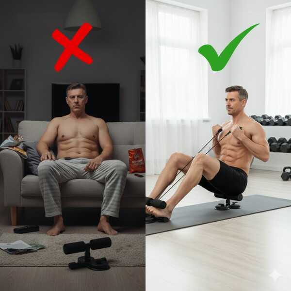 IronAbs® Ejercitador De Abdomen Con Banda Elástica de Soporte