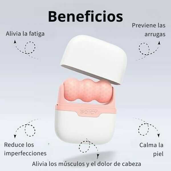 SkinRoller® Rodillo Congelable para Terapia en Frío en Rostro y Cuerpo