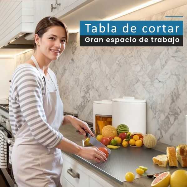 IronBoard® Tabla para Picar 30x40 cm de Acero Inoxidable con Angulo 90°