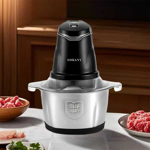 Original Sokany® Picadora Eléctrica Carnes, Verduras y Granos 4 en 1