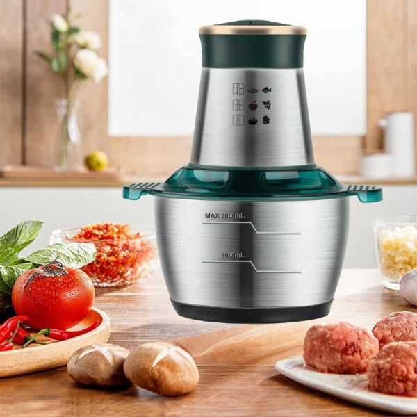 KüchenPro® Picadora Eléctrica Carnes, Verduras y Granos 4 en 1