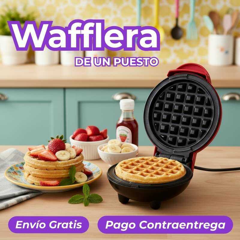 MiniWaff® Wafflera Antiadherente de Un Puesto